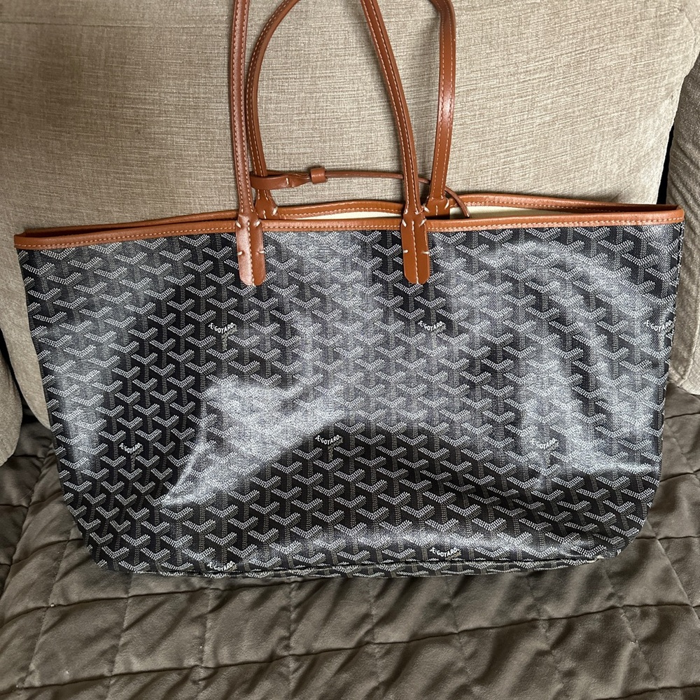 Goyard Black and Tan Tote
